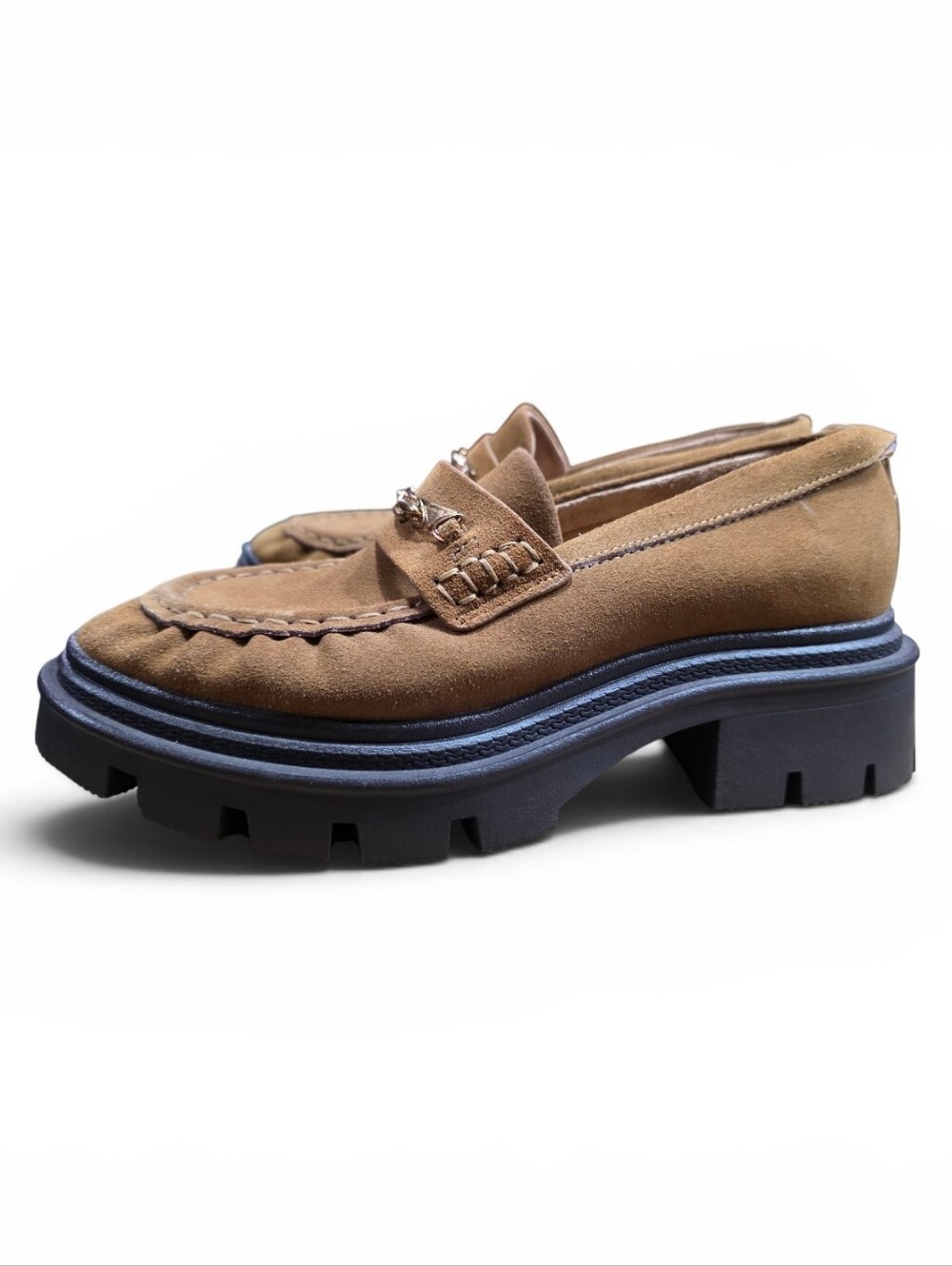 NEW Circus NY by Sam Edelman Pierre Platform Lug Sole Suede Loafers Size US 6.5